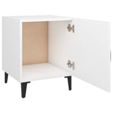 NNEVL Bedside Cabinet White Engineered Wood