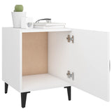 NNEVL Bedside Cabinet White Engineered Wood