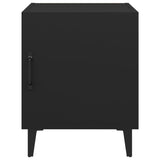 NNEVL Bedside Cabinet Black Engineered Wood