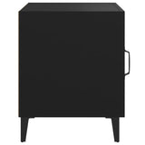 NNEVL Bedside Cabinet Black Engineered Wood