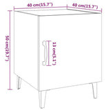 NNEVL Bedside Cabinet Concrete Grey Engineered Wood