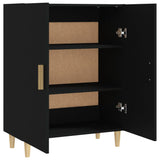 NNEVL Sideboard Black 70x34x90 cm Engineered Wood