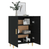 NNEVL Sideboard Black 70x34x90 cm Engineered Wood