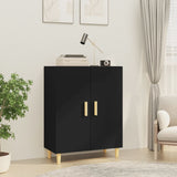 NNEVL Sideboard Black 70x34x90 cm Engineered Wood