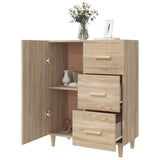 NNEVL Sideboard Sonoma Oak 69.5x34x90 cm Engineered Wood