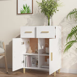 NNEVL Sideboard White 69.5x34x89 cm Engineered Wood