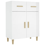 NNEVL Sideboard High Gloss White 69.5x34x89 cm Engineered Wood