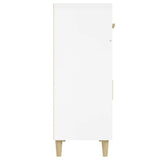 NNEVL Sideboard High Gloss White 69.5x34x89 cm Engineered Wood