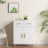 NNEVL Sideboard High Gloss White 69.5x34x89 cm Engineered Wood
