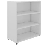 NNEVL Sideboard High Gloss White 69.5x32.5x90 cm Engineered Wood