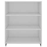 NNEVL Sideboard High Gloss White 69.5x32.5x90 cm Engineered Wood