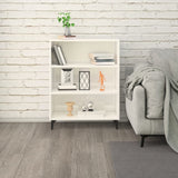 NNEVL Sideboard High Gloss White 69.5x32.5x90 cm Engineered Wood