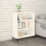 NNEVL Sideboard High Gloss White 69.5x32.5x90 cm Engineered Wood