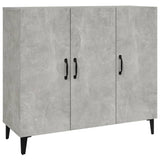 NNEVL Sideboard Concrete Grey 90x34x80 cm Engineered Wood