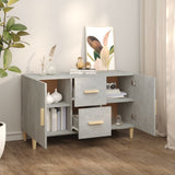 NNEVL Sideboard Concrete Grey 100x36x60 cm Engineered Wood