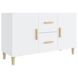 NNEVL Sideboard High Gloss White 100x36x60 cm Engineered Wood