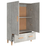 NNEVL Highboard Concrete Grey 70x31x115 cm Engineered Wood