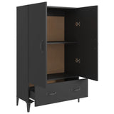 NNEVL Highboard Black 70x31x115 cm Engineered Wood