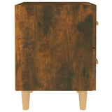 NNEVL Bed Cabinets 2 pcs Smoked Oak 40x35x47.5 cm