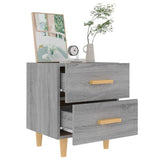 NNEVL Bed Cabinets 2 pcs Grey Sonoma 40x35x47.5 cm