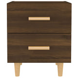NNEVL Bed Cabinets 2 pcs Brown Oak 40x35x47.5 cm