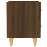 NNEVL Bed Cabinets 2 pcs Brown Oak 40x35x47.5 cm