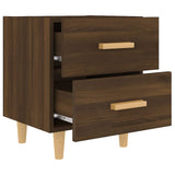 NNEVL Bed Cabinets 2 pcs Brown Oak 40x35x47.5 cm