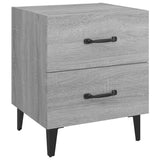 NNEVL Bedside Cabinets 2 pcs Grey Sonoma 40x35x47.5 cm