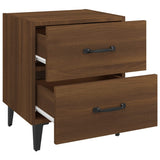 NNEVL Bedside Cabinet Brown Oak 40x35x47.5 cm