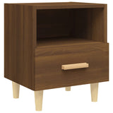 NNEVL Bedside Cabinet Brown Oak 40x35x47 cm