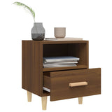 NNEVL Bedside Cabinet Brown Oak 40x35x47 cm
