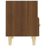 NNEVL Bedside Cabinet Brown Oak 40x35x47 cm