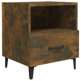 NNEVL Bedside Cabinets 2 pcs Smoked Oak Engineered Wood