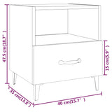 NNEVL Bedside Cabinet Grey Sonoma Engineered Wood