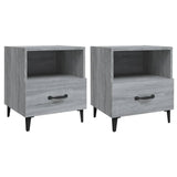 NNEVL Bedside Cabinets 2 pcs Grey Sonoma Engineered Wood