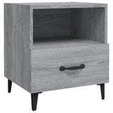 NNEVL Bedside Cabinets 2 pcs Grey Sonoma Engineered Wood