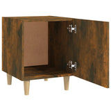 NNEVL Bedside Cabinet Smoked Oak Engineered Wood