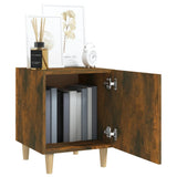NNEVL Bedside Cabinet Smoked Oak Engineered Wood