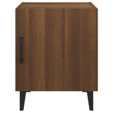 NNEVL Bedside Cabinet Brown Oak Engineered Wood