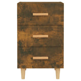 NNEVL Bedside Cabinet Smoked Oak 40x40x66 cm Engineered Wood