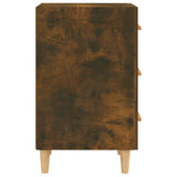 NNEVL Bedside Cabinet Smoked Oak 40x40x66 cm Engineered Wood