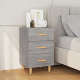 NNEVL Bedside Cabinet Grey Sonoma 40x40x66 cm Engineered Wood