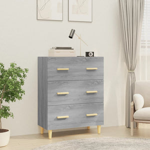 NNEVL Sideboard Grey Sonoma 70x34x90 cm Engineered Wood