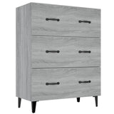 NNEVL Sideboard Grey Sonoma 69.5x34x90 cm Engineered Wood