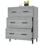NNEVL Sideboard Grey Sonoma 69.5x34x90 cm Engineered Wood