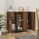 NNEVL Sideboard Brown Oak 90x34x80 cm Engineered Wood