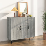 NNEVL Sideboard Grey Sonoma 90x34x80 cm Engineered Wood