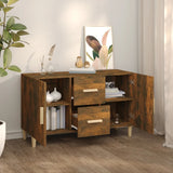 NNEVL Sideboard Smoked Oak 100x36x60 cm Engineered Wood