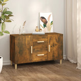 NNEVL Sideboard Smoked Oak 100x36x60 cm Engineered Wood
