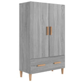 NNEVL Highboard Grey Sonoma 70x31x115 cm Engineered Wood
